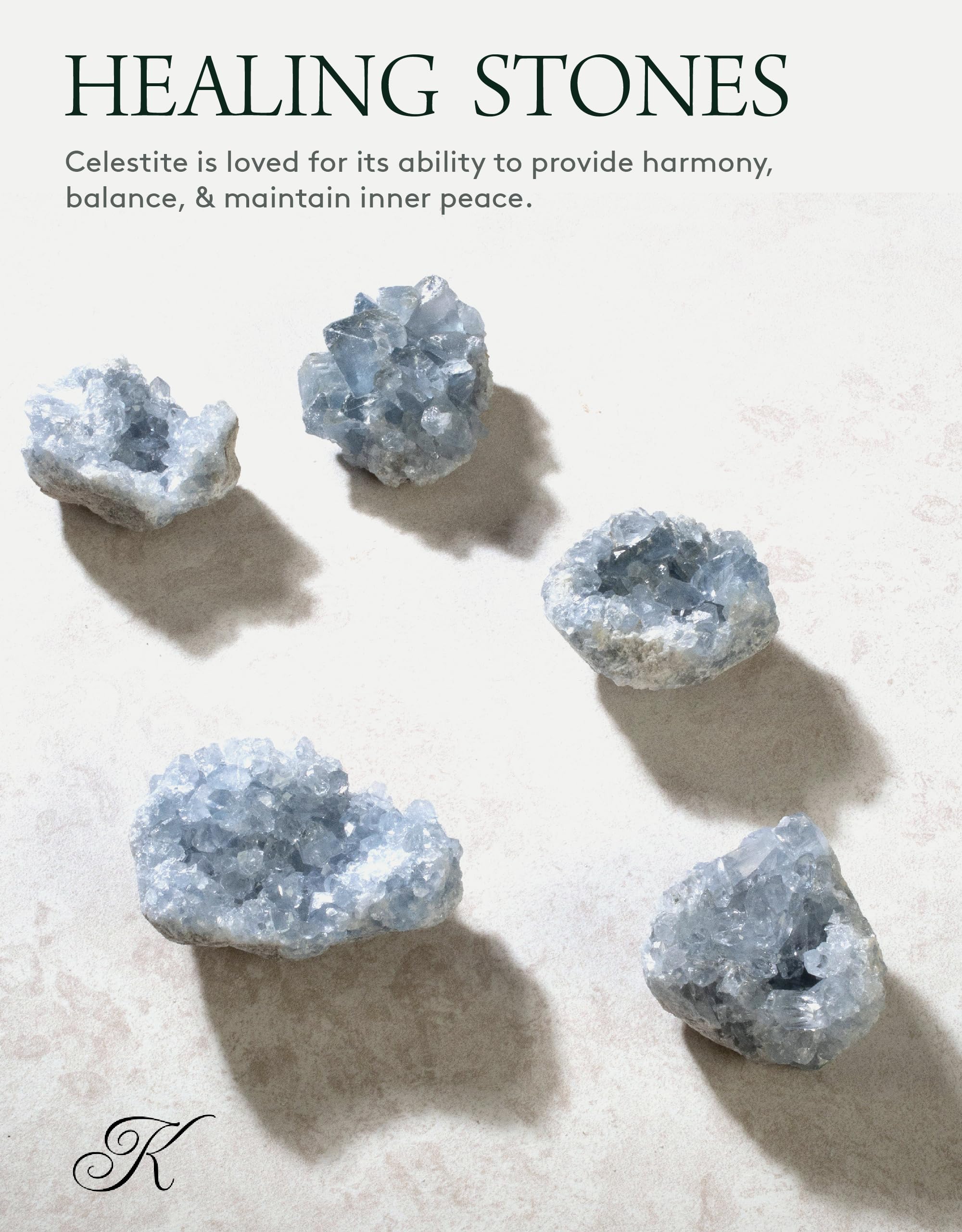 Kalifano Celestita: textura natural que transmite serenidad en cualquier espacio.