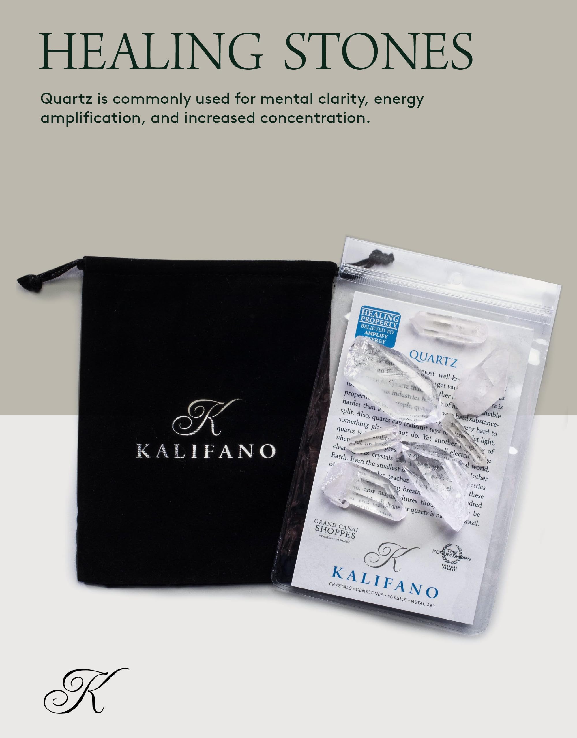 Conjunto Kalifano de puntas de cuarzo agrupadas para armonizar energías.