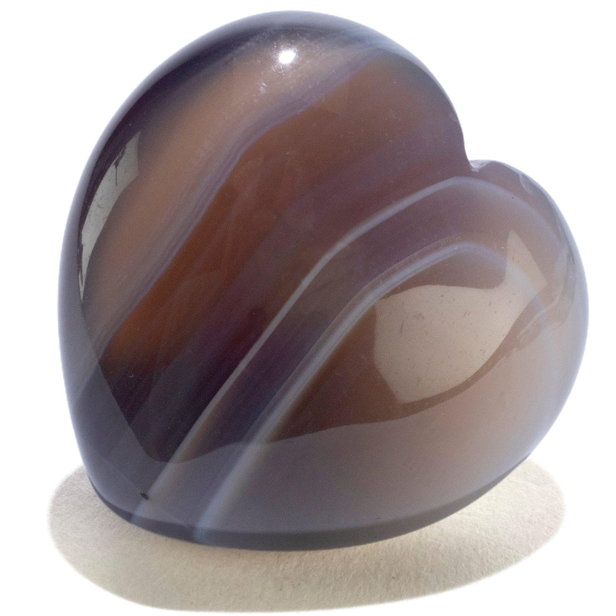 KALIFANO Corazón de ágata tallado, ideal para calmar el espacio y decorar con equilibrio.