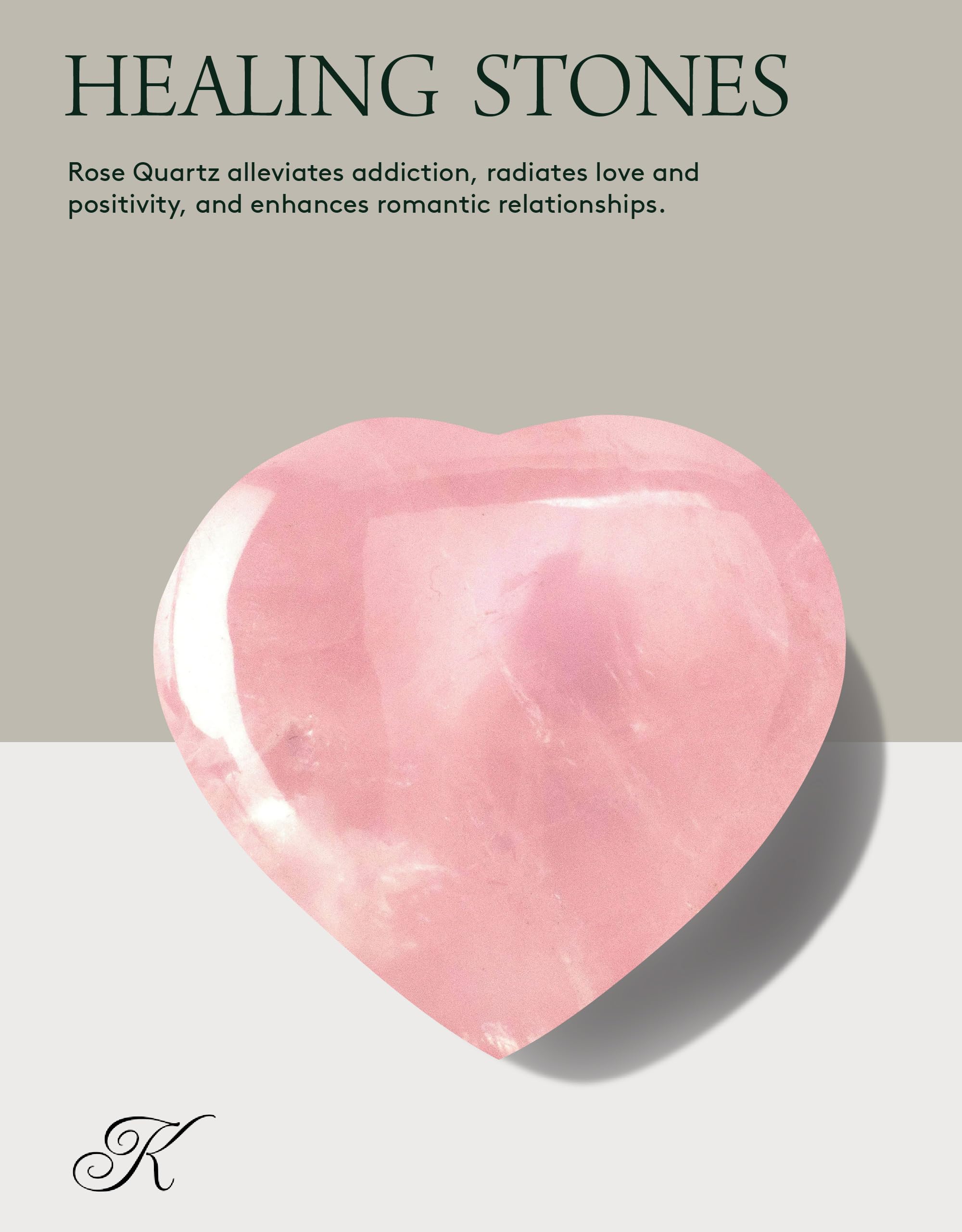 Kalifano escultura-de-corazon-rosa-de-cristal, pieza decorativa y de colección.