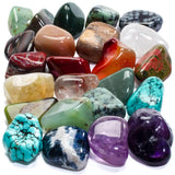 Kalifano mezcla de piedras cristal pulidas para colección y decoración.