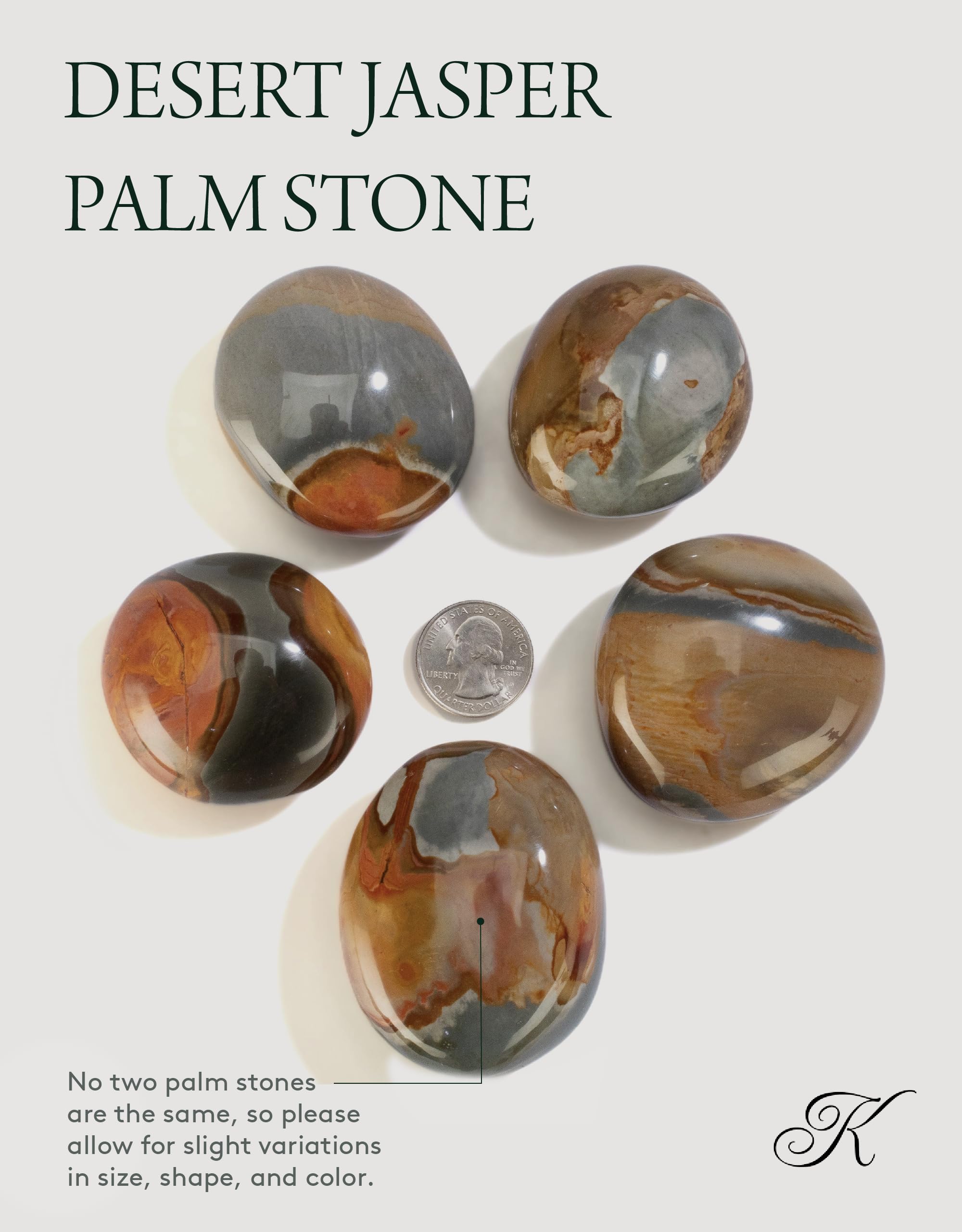 KALIFANO piedra palma jaspe del desierto equilibrio emocional ante el estrés
