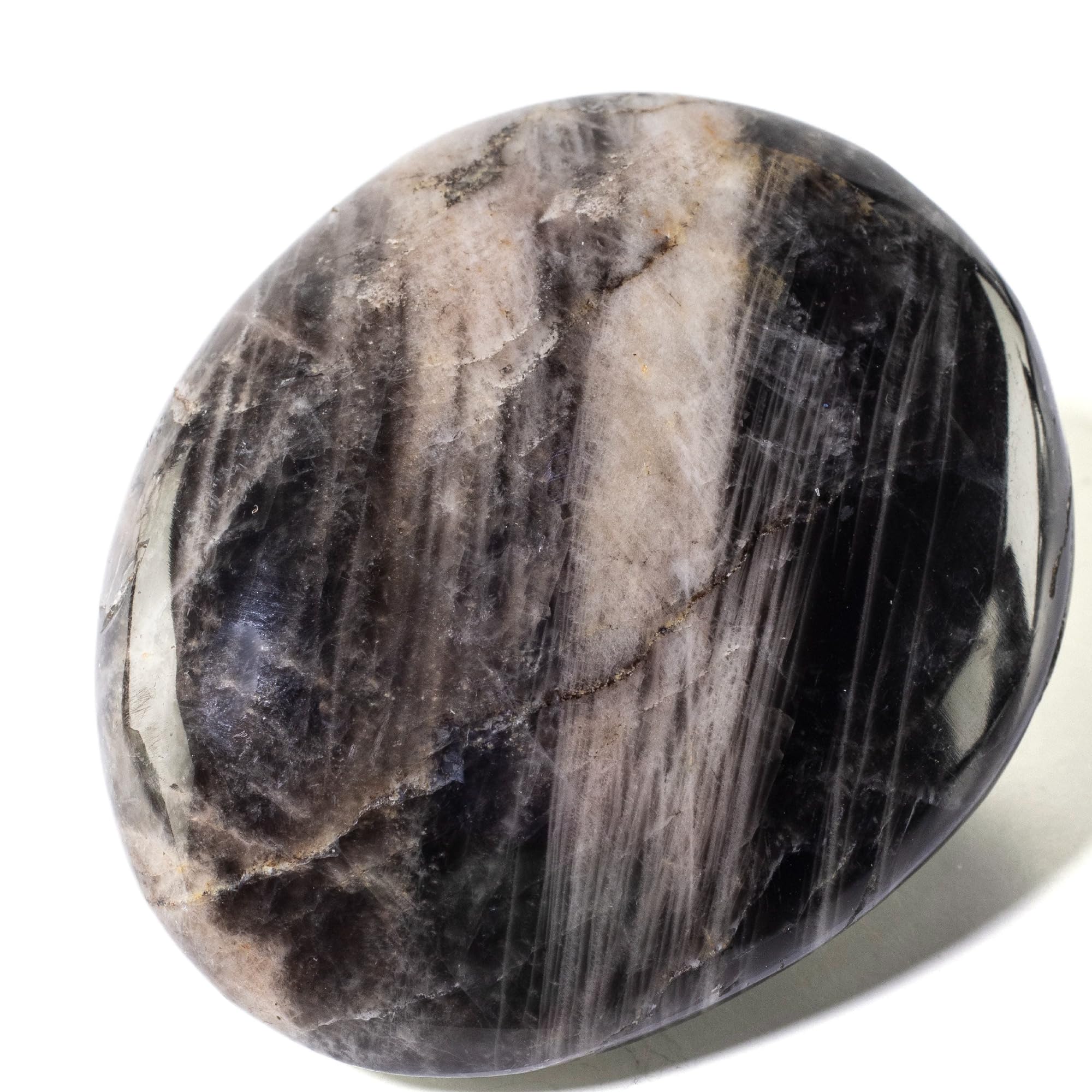 KALIFANO piedra palma luna negra, enfoque en energía calmante para relajación diaria.