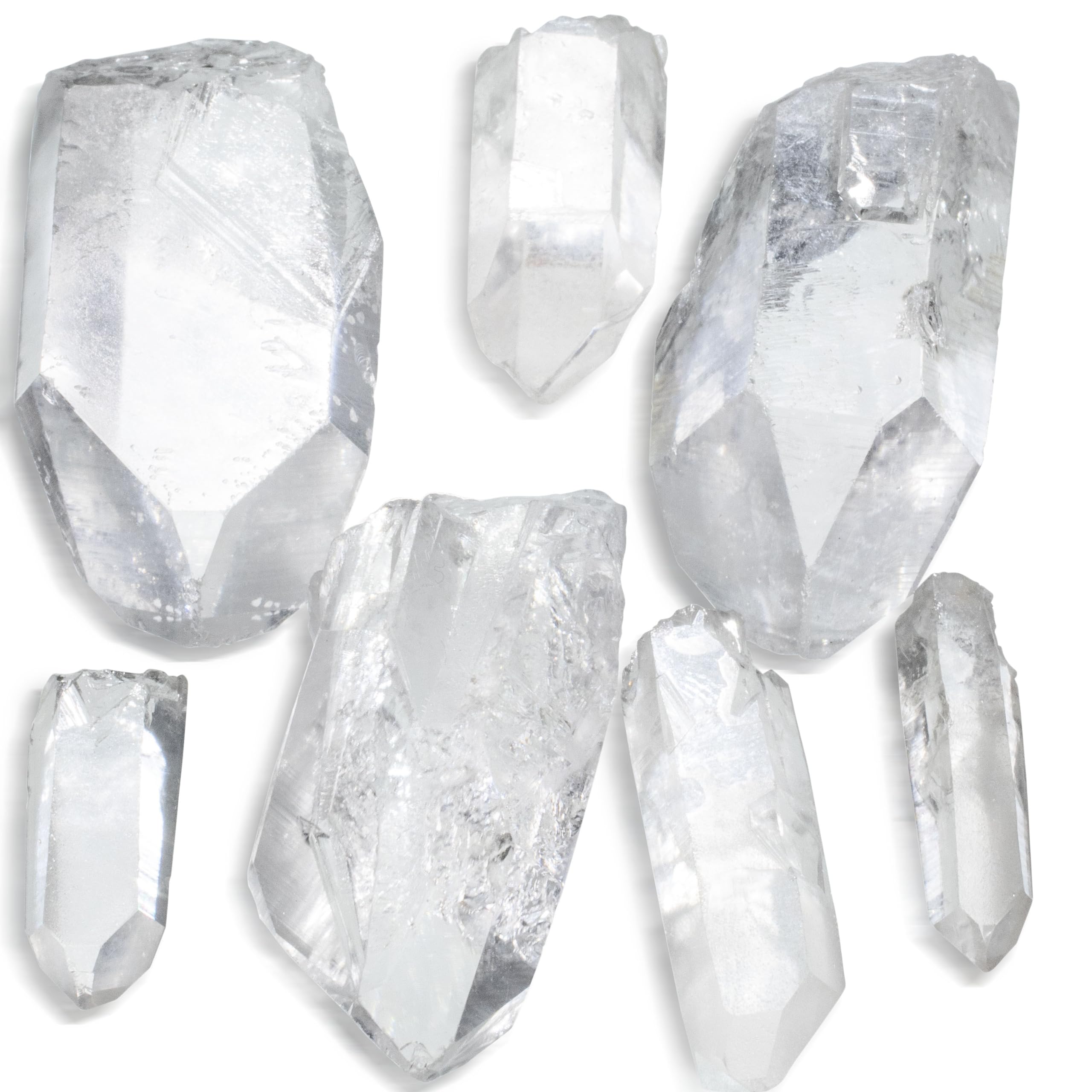 Puntas de cuarzo Kalifano brillantes para claridad y enfoque.