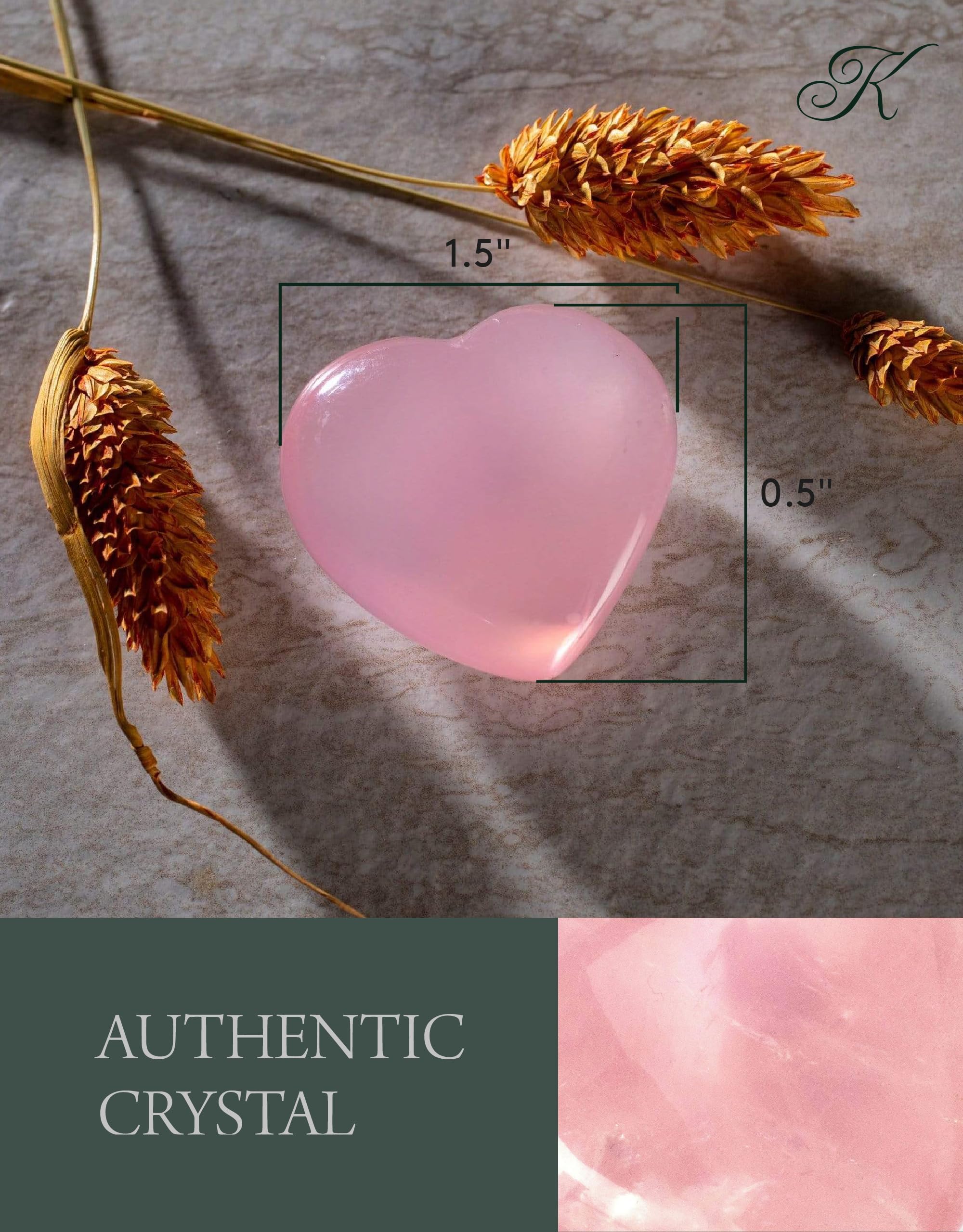 Kalifano textura-suave-del-cuarzo-rosa, tacto agradable y relajante.