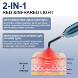 Luz roja 660 nm a 850 nm de kaltagled para penetración suave en la piel.