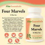 Kan Herb Four Marvels: tabletas claras para una administración fácil en casa.