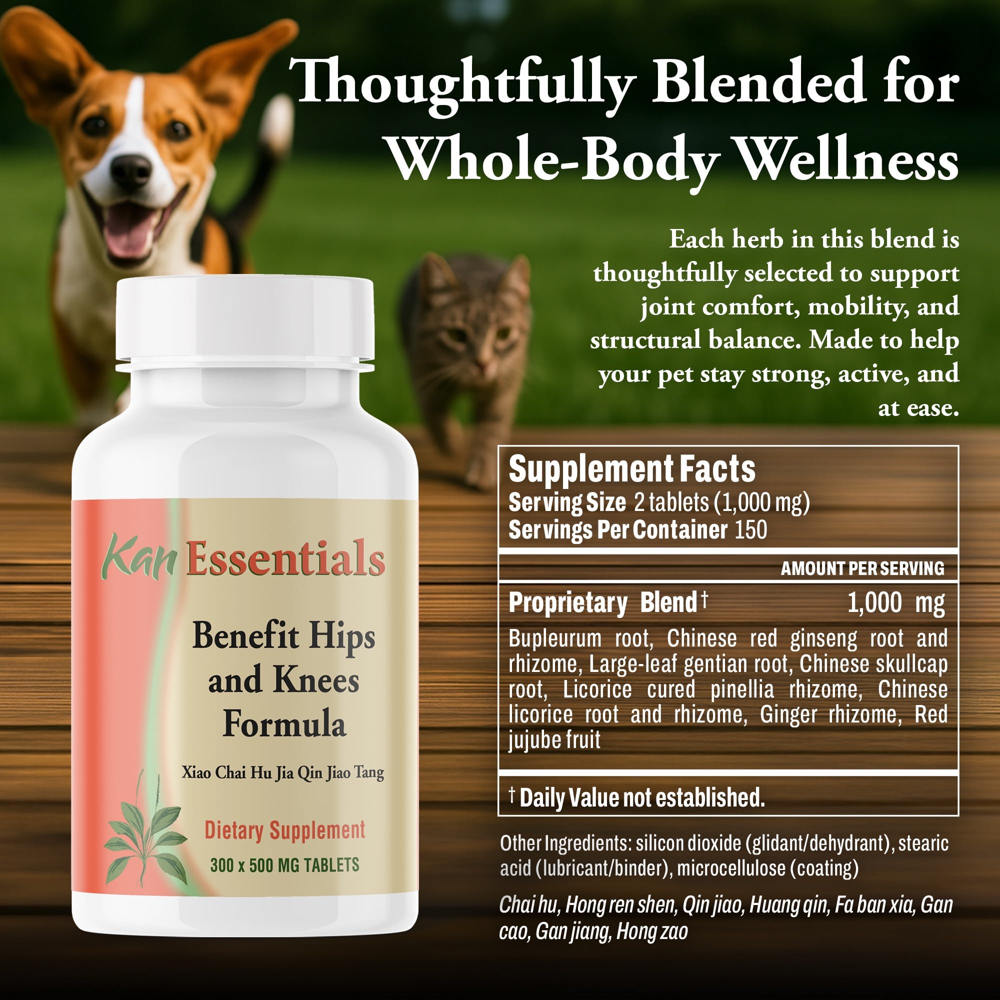 Kan Herbs: mezcla herbal tradicional para el bienestar diario de tu mascota.