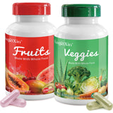 KangRiXin empaque frontal de frutas y verduras en cápsulas para nutrición diaria.