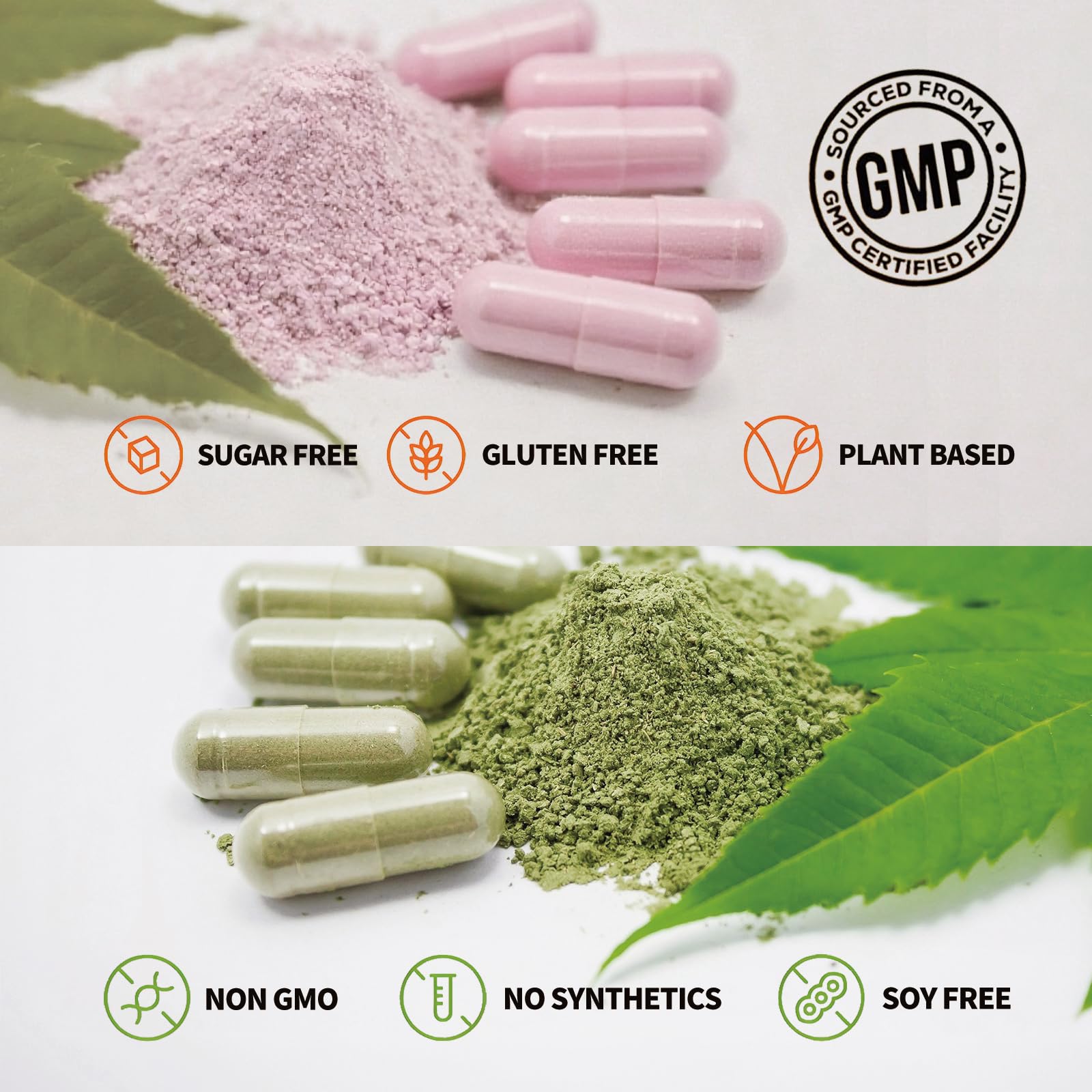 KangRiXin etiqueta libre de gluten, lacteos y OGM para mayor confianza.