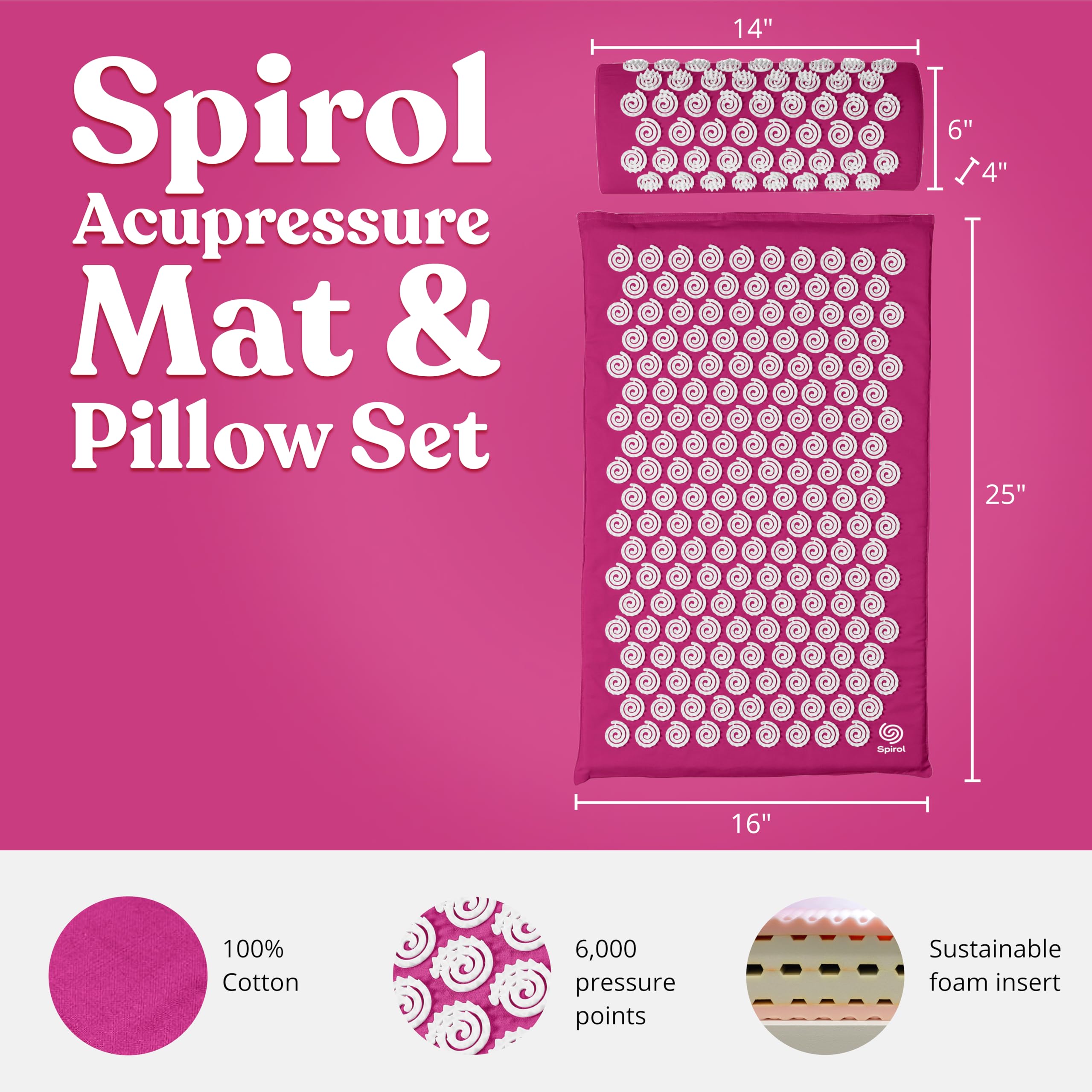 Detalle de puntas en la almohada Kanjo Spirol Amatista para mayor estímulo.