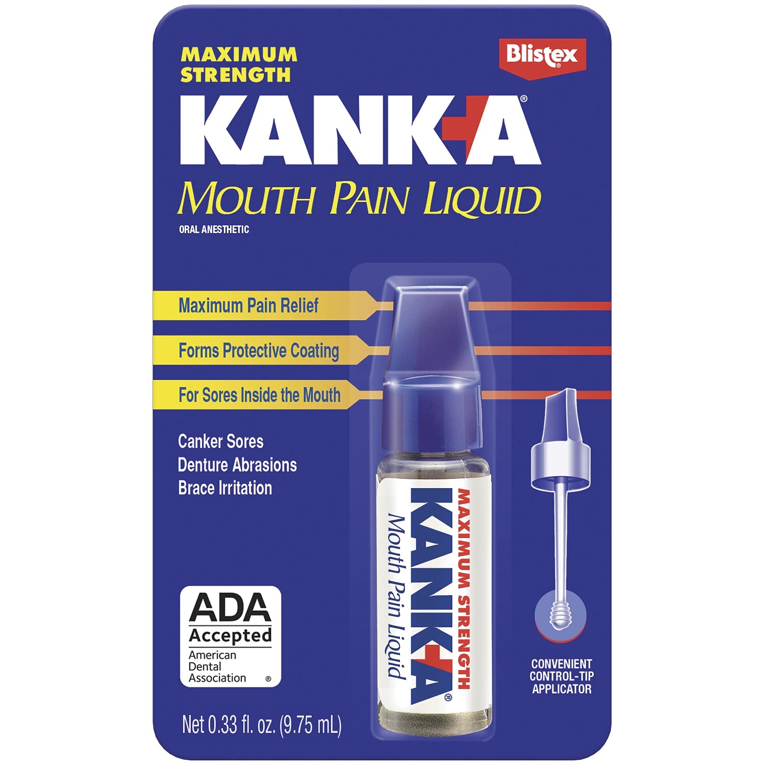 Kank-A empaque profesional para alivio temporal del dolor bucal