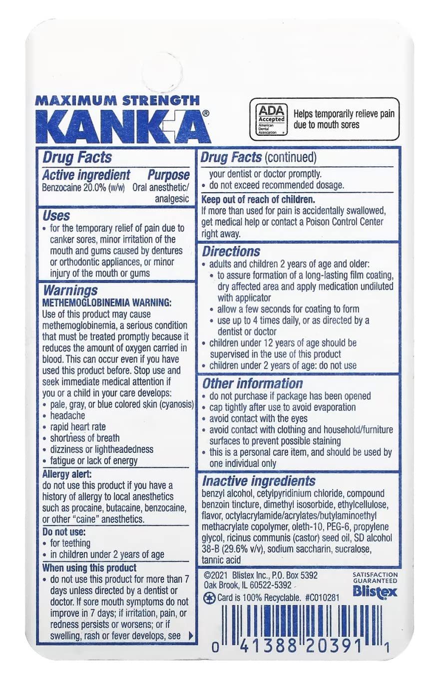 Kank-A pack de 3 para dolor bucal diario