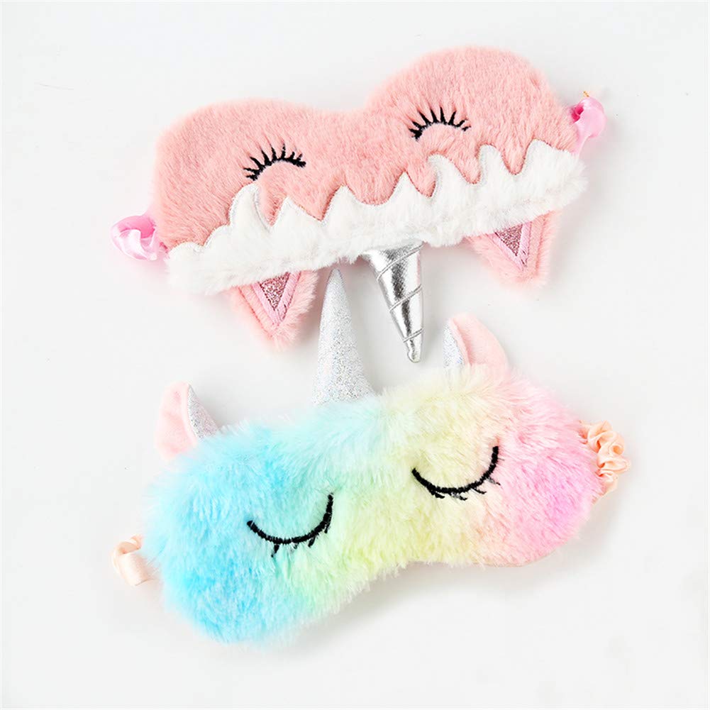 KANOA máscara de sueño peluche para adolescentes: ajuste elástico y cómodo.