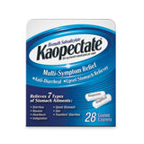 Kaopectate comprimidos 28 blancos, alivio rápido de malestar estomacal.