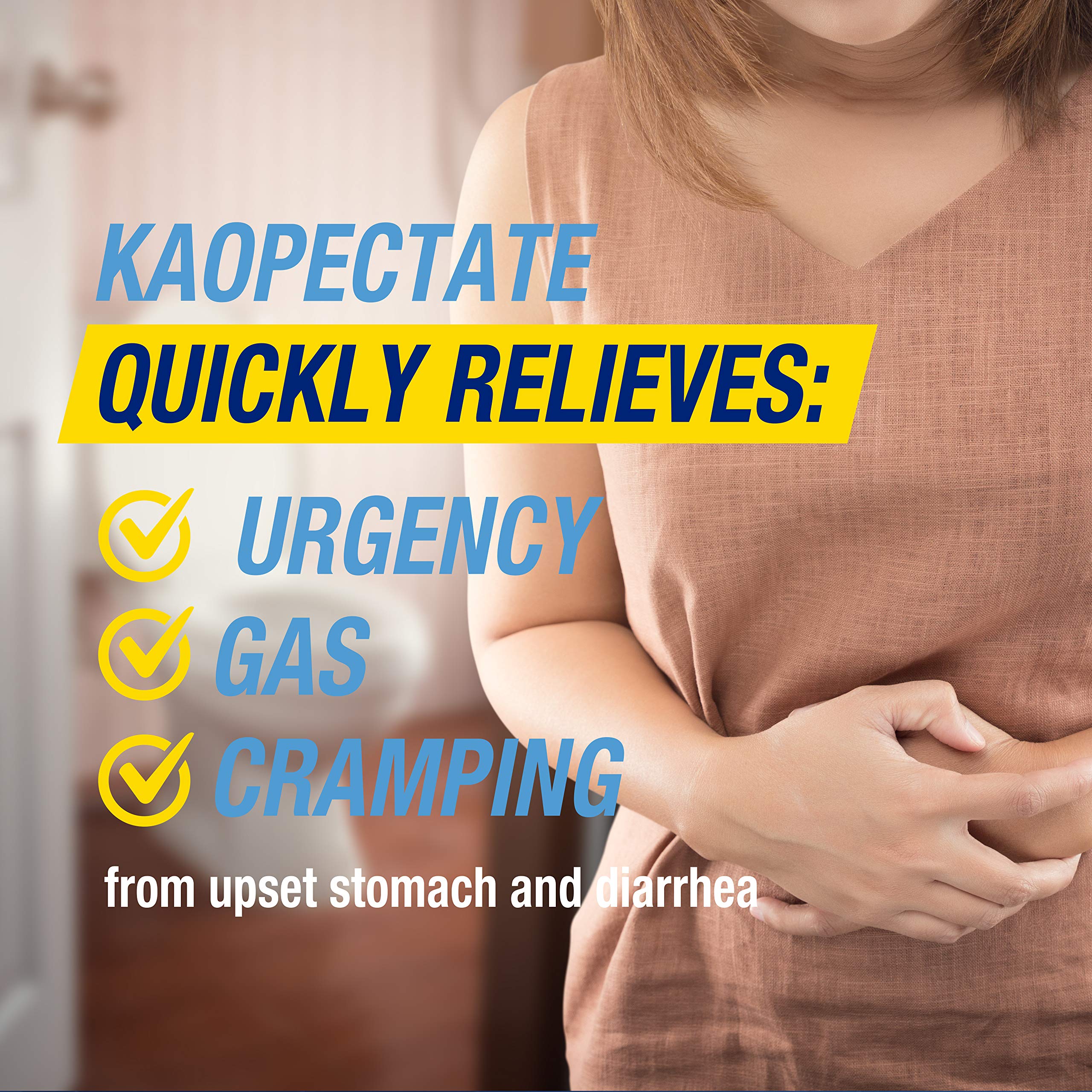 Kaopectate gomitas fresa, en viaje, formato compacto para cruceros.