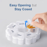 KAPENS Material sin BPA de PP, seguro para guardar medicamentos.