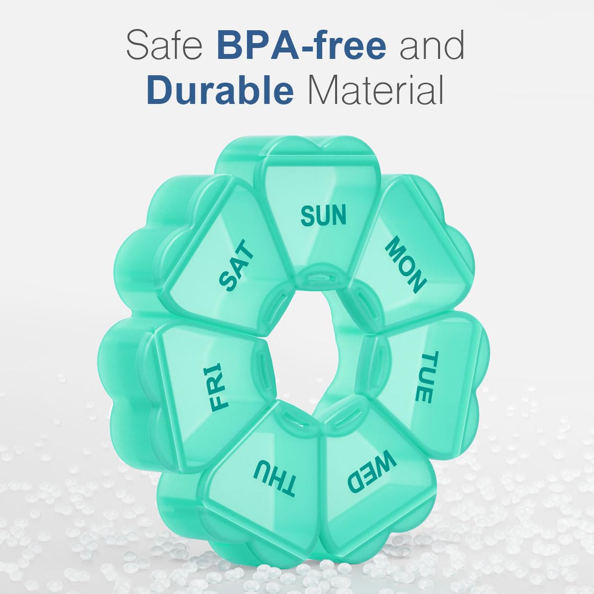 Kapens contenedor libre de BPA para almacenamiento seguro de píldoras