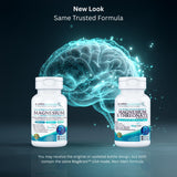 KAPPA NUTRITION Magbrain cápsulas veganas sobre fondo verde para suplementación.