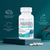Kappa Nutrition Magbrain dosis diaria en botella, ideal para ingesta estable.