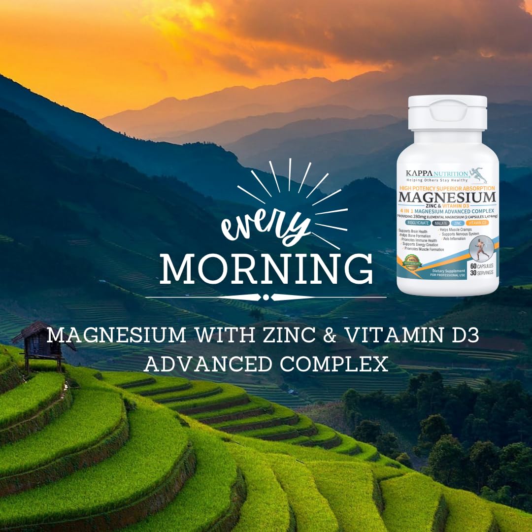Kappa Nutrition Magnesium 4-en-1: dosis diaria recomendada para rutina
