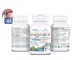 Kappa Nutrition Magnesium 4-en-1: frasco transparente con cápsulas vegetales