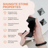 Karelian Heritage Shungite para meditación y enraizamiento del chakra raíz.
