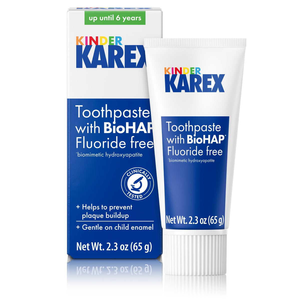 KAREX dentífrico hidroxapatita para niños, envase práctico para uso diario