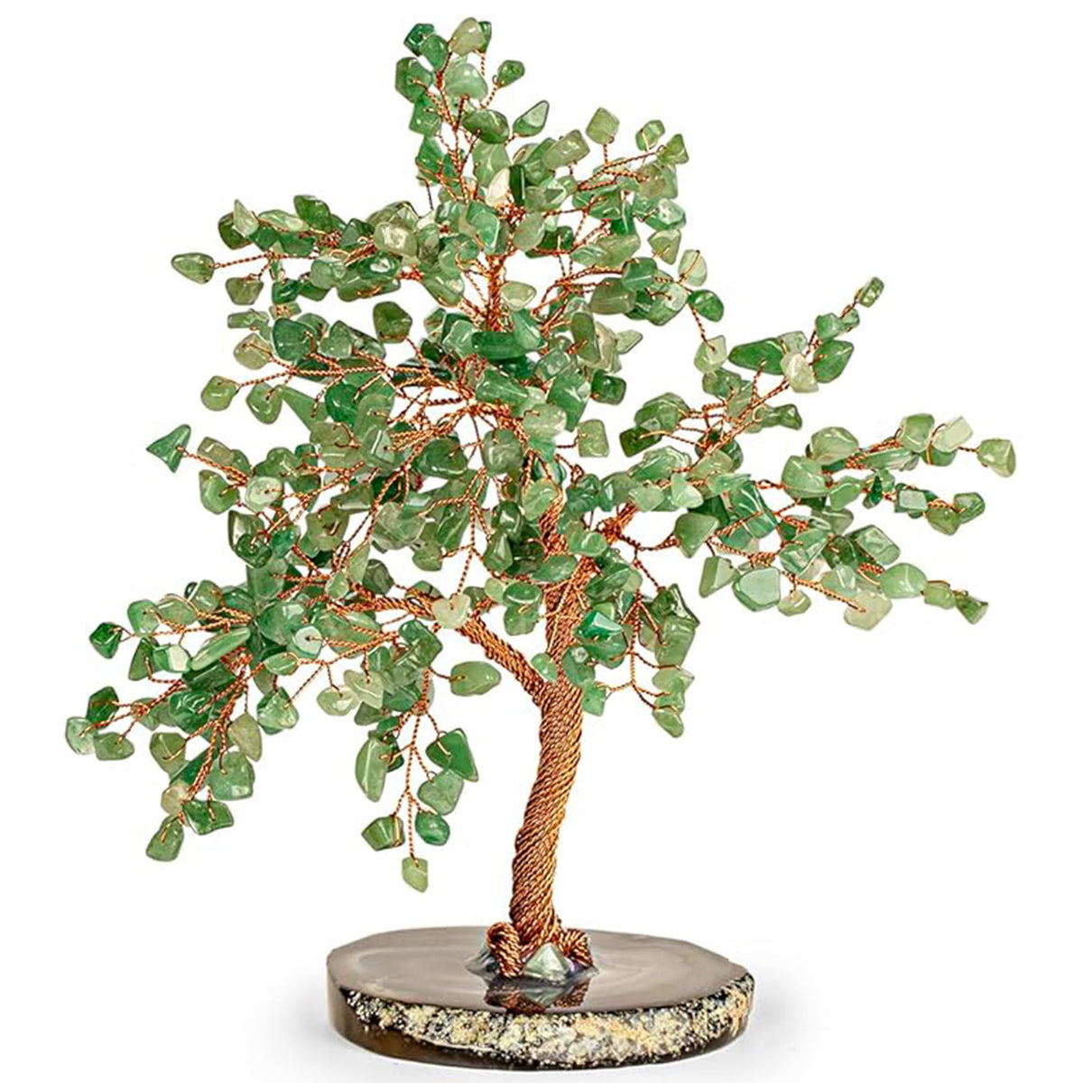 KARMA AND LUCK árbol de vida jade grande 10 pulgadas, centro decorativo para feng shui