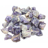 Karma Gems Amatista Banded bruta de 1 lb para decoración y exploración espiritual.