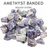 Karma Gems Amatista Banded para pulido y acabado de piedras naturales en casa.