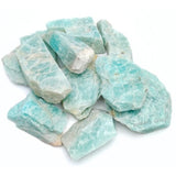 Karma Gems Amazonite, piedra cruda 1 lb para pulido y talla.