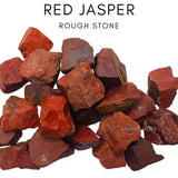 Karma Gems jaspe rojo crudo, perfecto para pulido y proyectos artesanales.