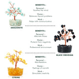 KARMAPLEDGE Árbol de Cristal: 21 cuentas brillantes para armonía.
