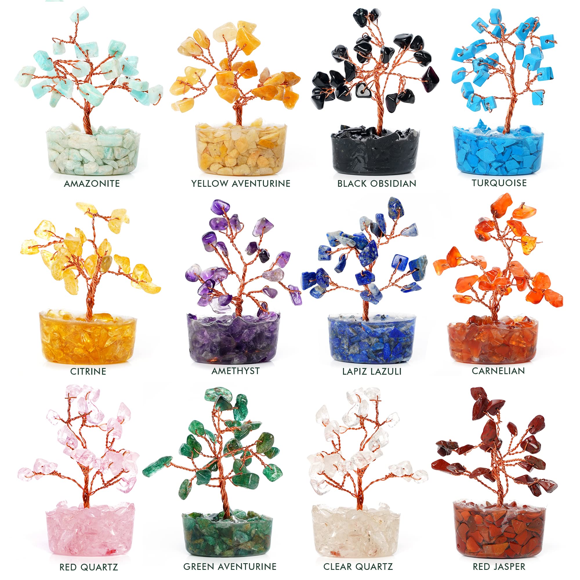 KARMAPLEDGE Árbol de Cristal: ramas de cobre para decoración artesanal.