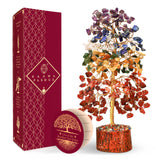 KARMAPLEDGE árbol cristales 7 chakras para armonía interior y energía positiva.