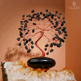 KARMAPLEDGE regalo de aniversario con árbol de vida en obsidiana negra
