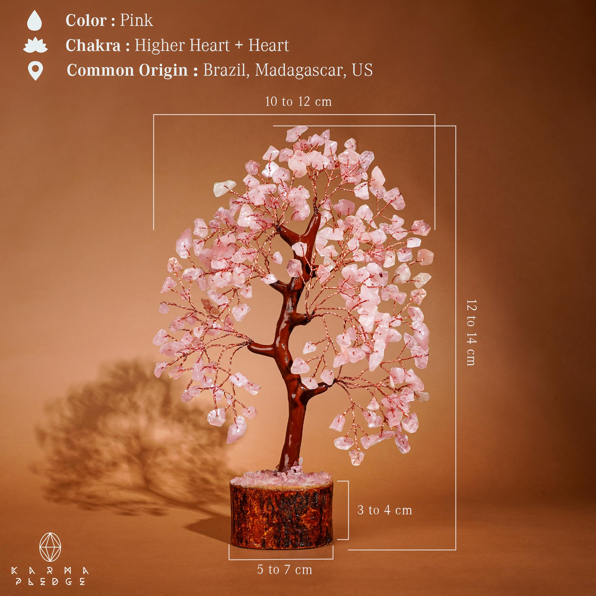 KARMAPLEDGE base de madera y diseño artesanal del árbol de la vida