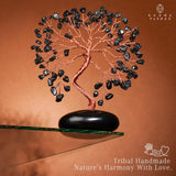 KARMAPLEDGE decoración de escritorio con obsidiana negra, equilibrio emocional sugerido
