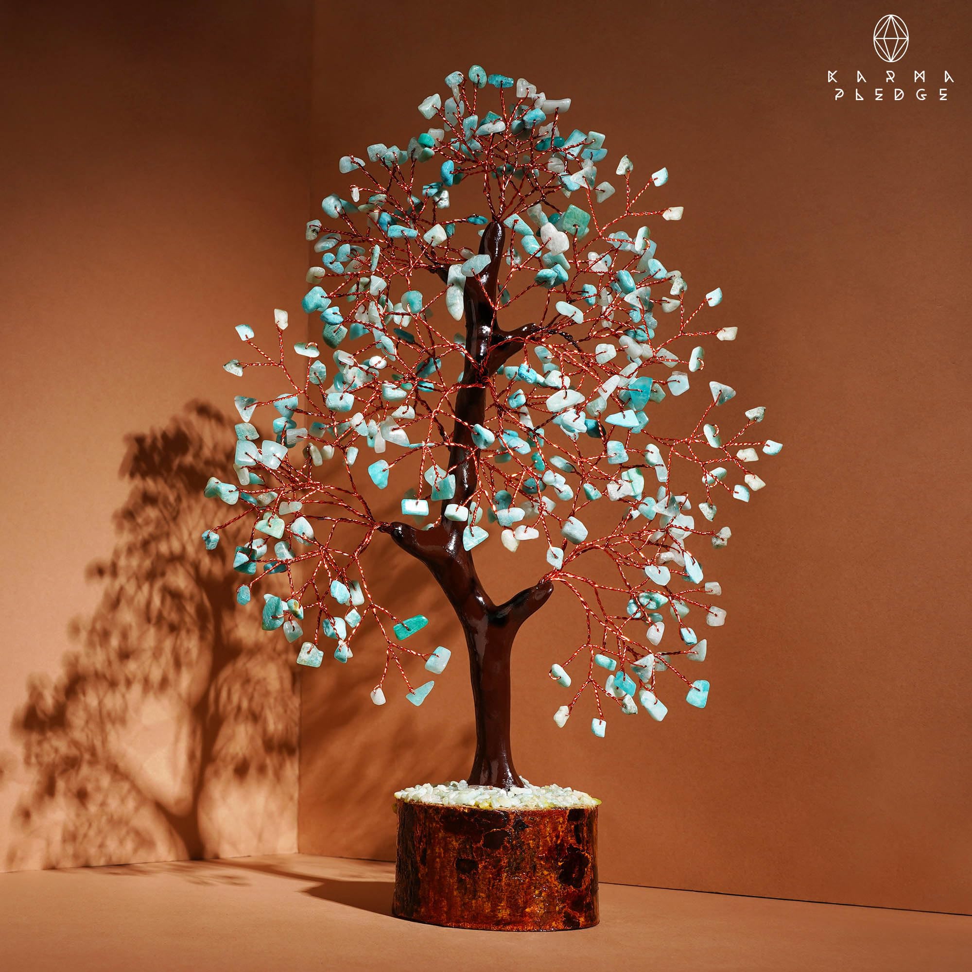 KARMAPLEDGE Empaque regalo arbol cristal, listo para presentar.