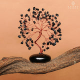 KARMAPLEDGE árbol-cristal obsidiana negra, pieza artesanal para yoga y meditación