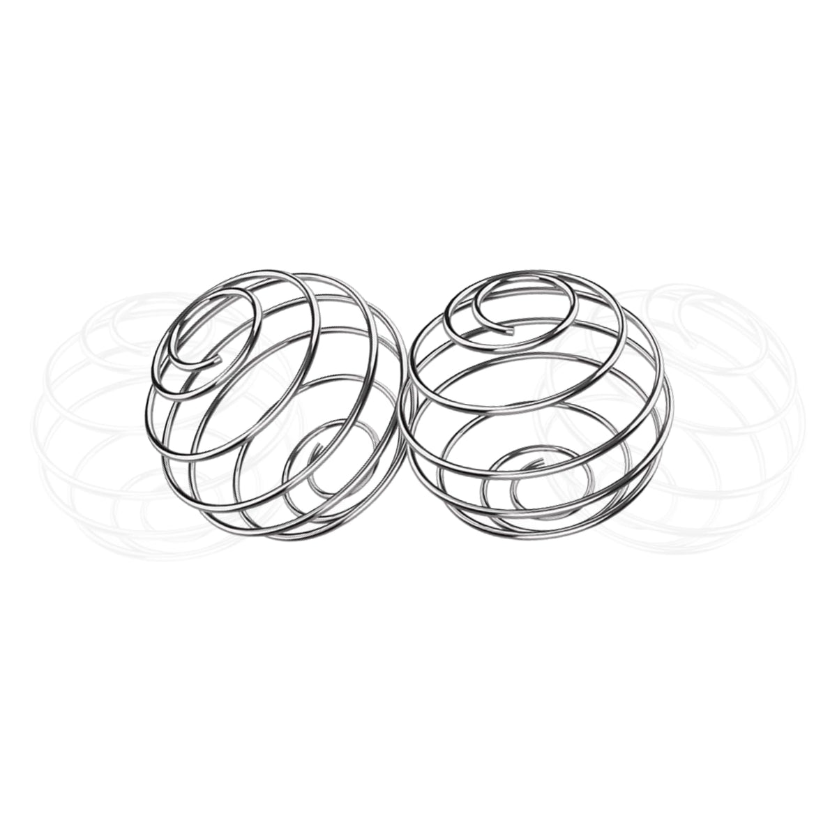 KASBEE Bolas Mezcladoras 2-1 Pulgadas (2 Piezas) – Acero Inoxidable 304