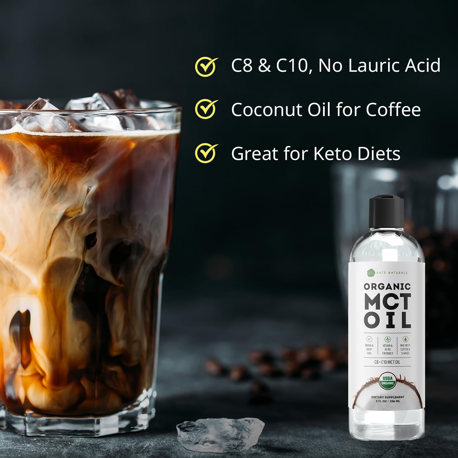 Kate Naturals MCT Oil ofrece energía rápida para comenzar el día
