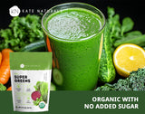 Probioticos en Kate Naturals Super Greens ofrecen apoyo digestivo.