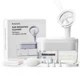 KAUGIC kit eléctrico de limpieza de oídos visto de frente, uso sencillo.