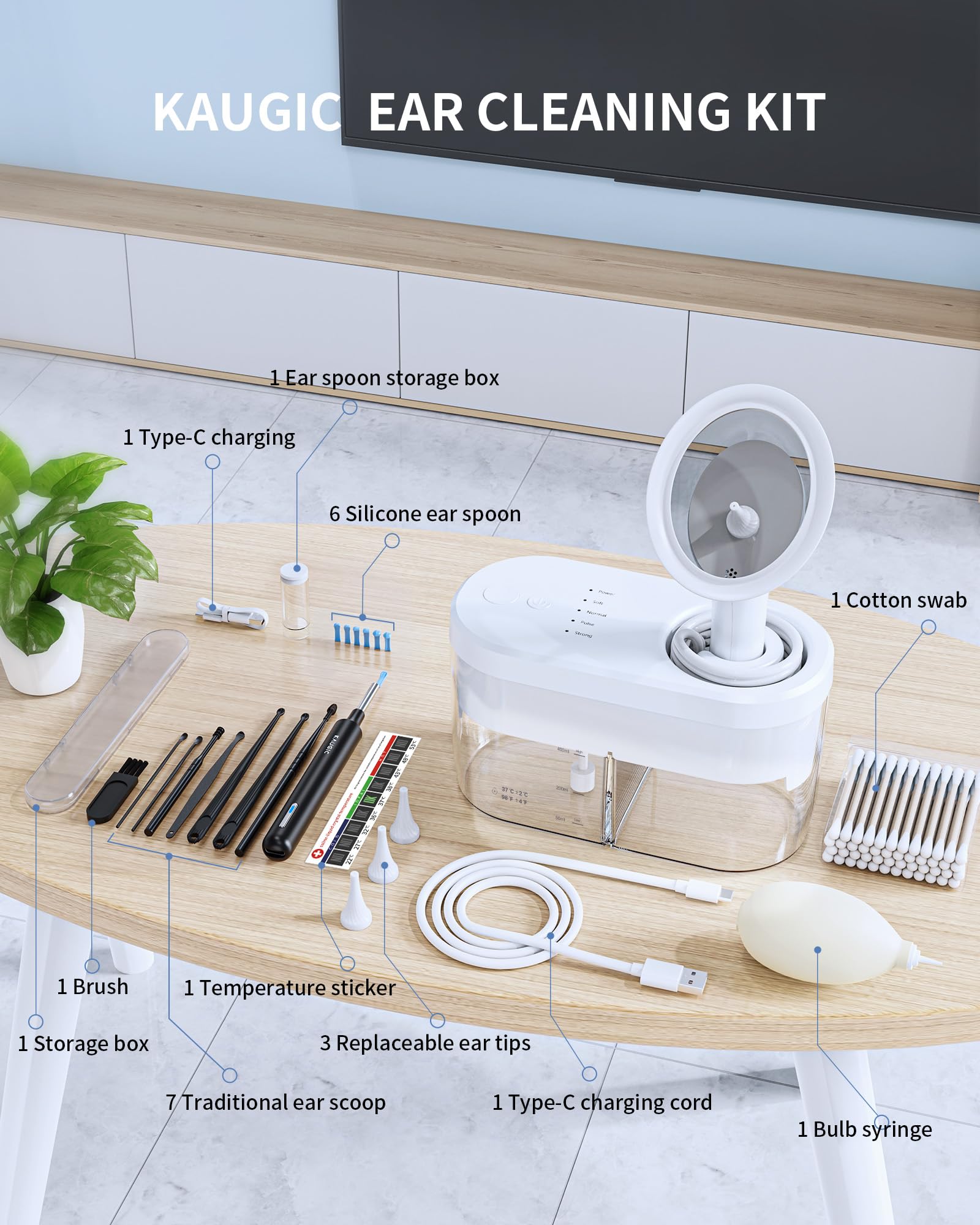 KAUGIC lente LED 360 para ver detalles con iluminación