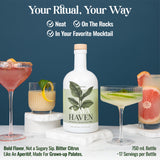 Kava Haven cocteles preparados con limón y jengibre.