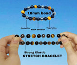 KAVAGOBO Pulsera protección triple, cierre elastico, uso cómodo durante todo el día.