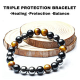 KAVAGOBO Pulsera protección triple, empaque de alta calidad, ideal para regalo.