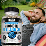 Kaya Naturals Probiotico 40milmillones CFU salud digestiva constante.